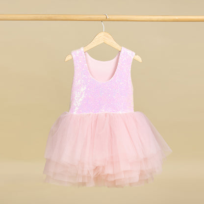 Pink Blossom Tütü Pembe Kız Çocuk Elbisesi