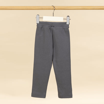 Unisex Gri Çocuk Tayt