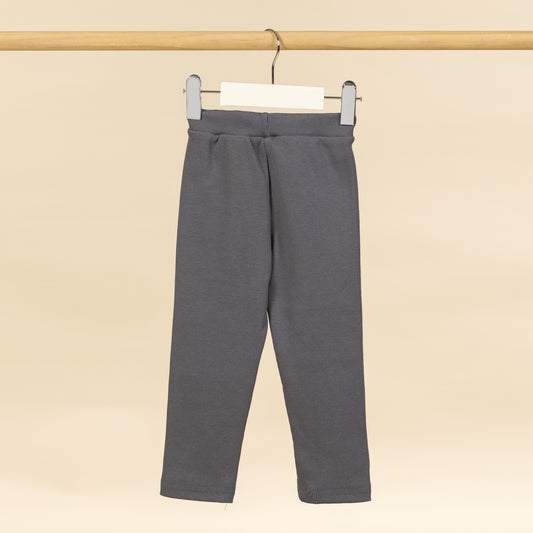 Unisex Gri Çocuk Tayt