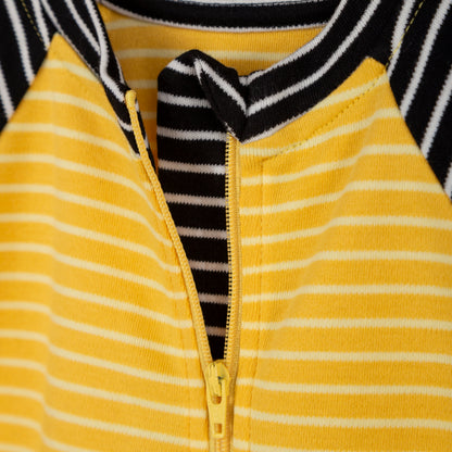 Sunny Lines Fermuarlı Organik Bebek Tulumu