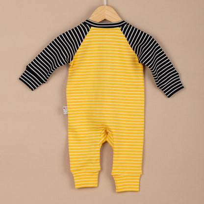 Sunny Lines Fermuarlı Organik Bebek Tulumu