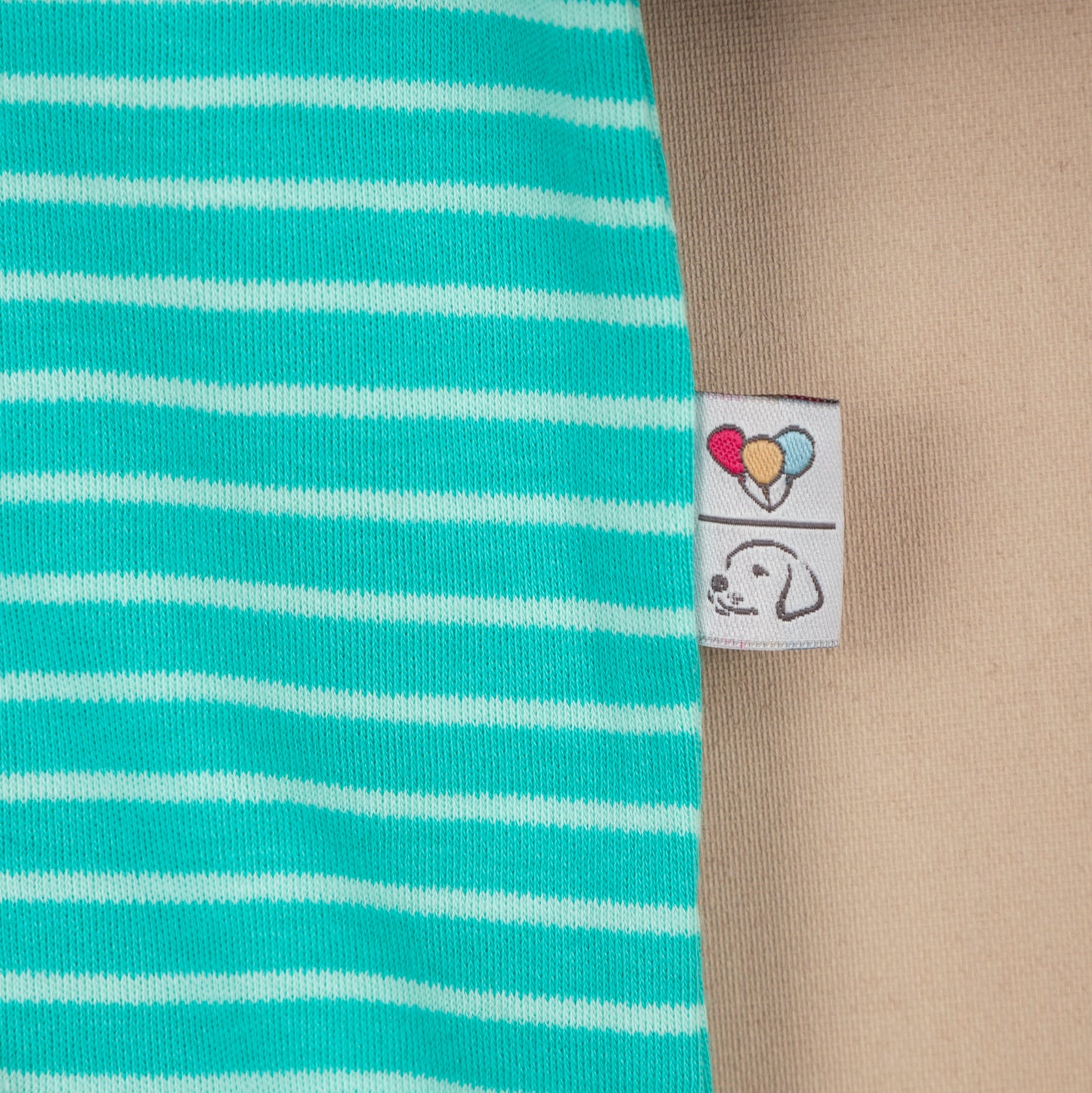 Minty Fresh Lines Fermuarlı Organik Bebek Tulumu