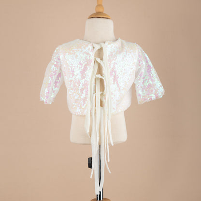 Shiny Kadife Kurdeleli Bluz