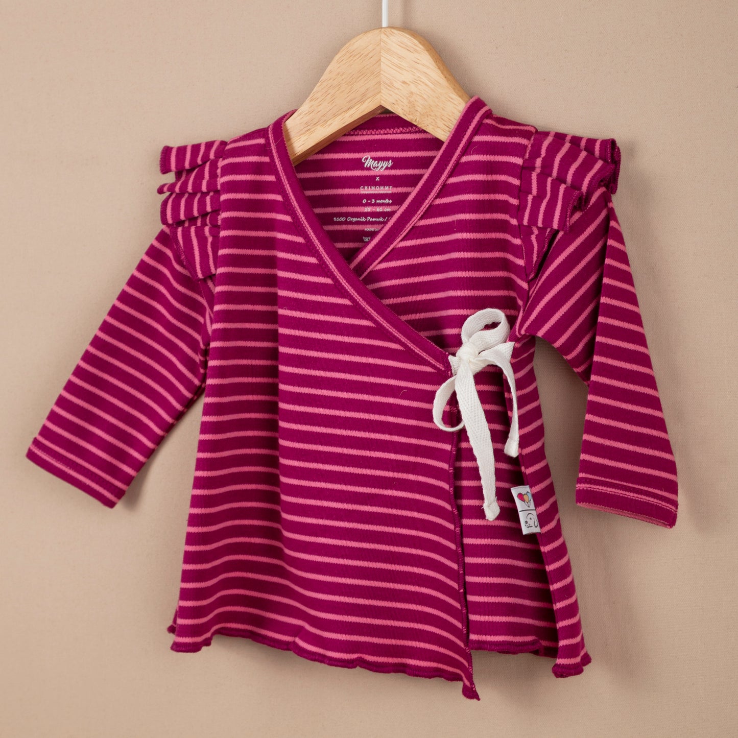 Tiny Ruffle Mürdüm Organik 2’li Set