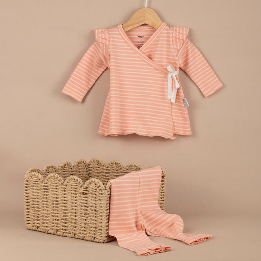 Tiny Ruffle Somon Organik 2’li Set