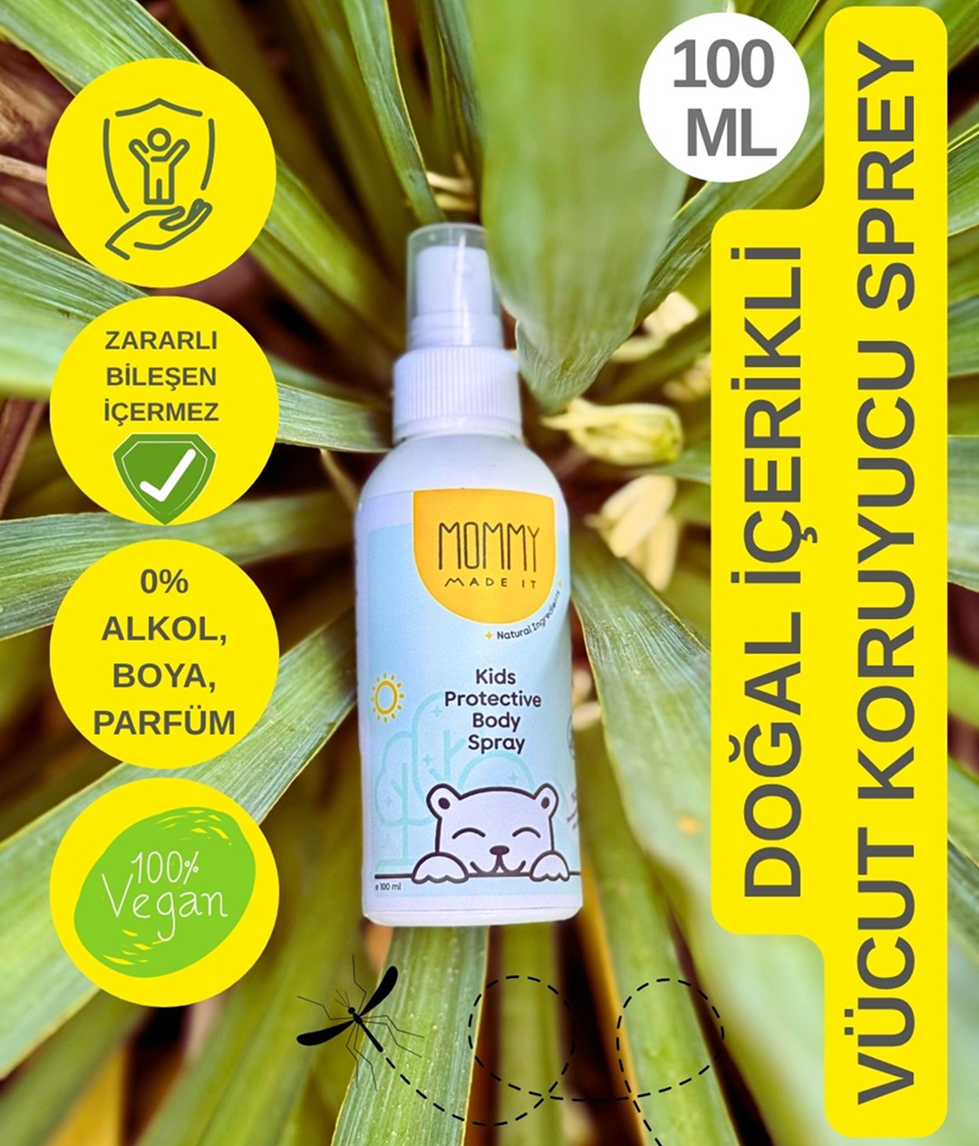 Mommy Made It Temiz İçerikli Vücut Koruyucu Sprey 100 ml