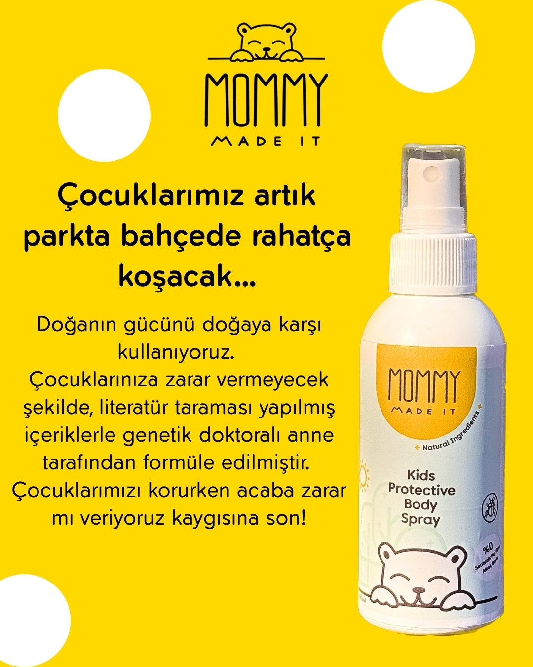 Mommy Made It Temiz İçerikli Vücut Koruyucu Sprey 100 ml